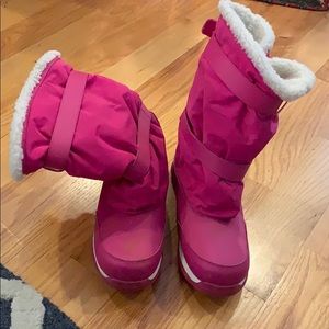 Pink Lands End snow boots